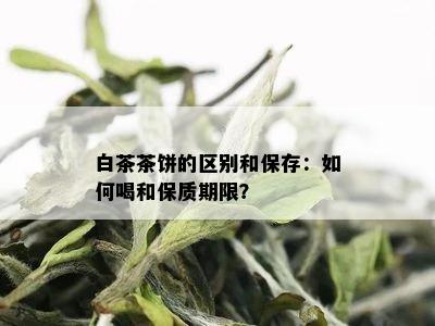 白茶茶饼的区别和保存：如何喝和保质期限？