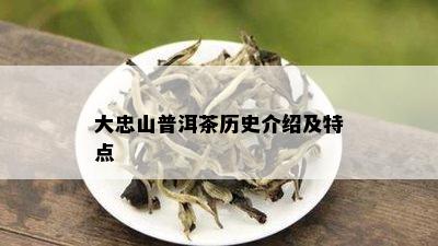 大忠山普洱茶历史介绍及特点