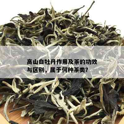 高山白牡丹作用及茶的功效与区别，属于何种茶类？