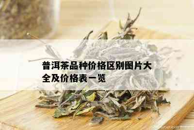 普洱茶品种价格区别图片大全及价格表一览