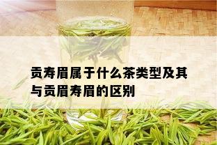 贡寿眉属于什么茶类型及其与贡眉寿眉的区别