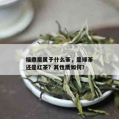 福鼎眉属于什么茶，是绿茶还是红茶？其性质如何？