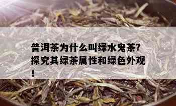 普洱茶为什么叫绿水鬼茶？探究其绿茶属性和绿色外观！