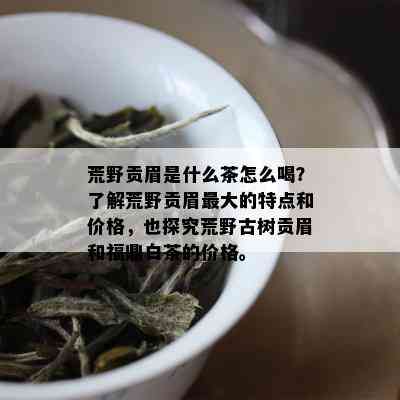 荒野贡眉是什么茶怎么喝？了解荒野贡眉更大的特点和价格，也探究荒野古树贡眉和福鼎白茶的价格。