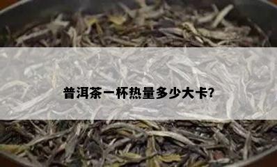 普洱茶一杯热量多少大卡？