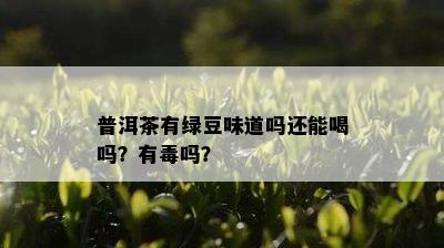 普洱茶有绿豆味道吗还能喝吗？有吗？