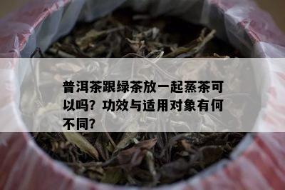 普洱茶跟绿茶放一起蒸茶可以吗？功效与适用对象有何不同？