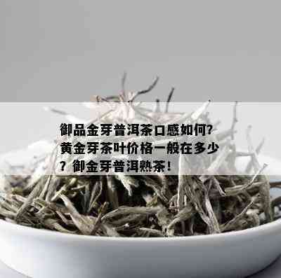 御品金芽普洱茶口感如何？黄金芽茶叶价格一般在多少？御金芽普洱熟茶！