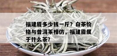 福建眉多少钱一斤？白茶价格与普洱茶相仿，福建眉属于什么茶？