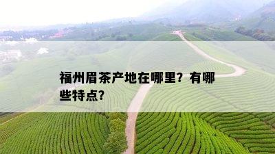 福州眉茶产地在哪里？有哪些特点？