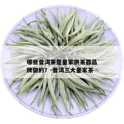 哪些普洱茶是皇家供茶器品牌做的？-普洱三大皇家茶