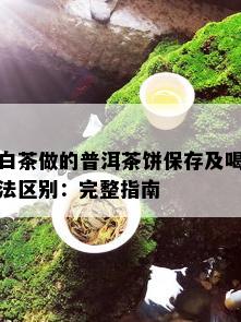 白茶做的普洱茶饼保存及喝法区别：完整指南