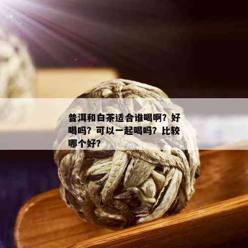 普洱和白茶适合谁喝啊？好喝吗？可以一起喝吗？比较哪个好？