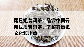 尾巴姐普洱茶：品尝中国云南优质普洱茶，了解其历史文化和功效