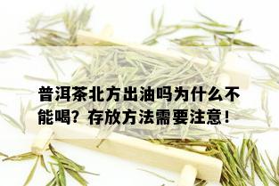 普洱茶北方出油吗为什么不能喝？存放方法需要注意！