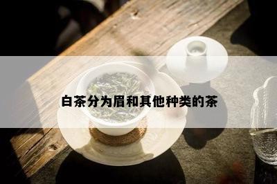 白茶分为眉和其他种类的茶