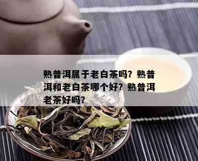 熟普洱属于老白茶吗？熟普洱和老白茶哪个好？熟普洱老茶好吗？