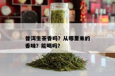 普洱生茶香吗？从哪里来的香味？能喝吗？