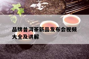 品牌普洱茶新品发布会视频大全及讲解