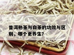 普洱熟茶与白茶的功效与区别，哪个更养生？