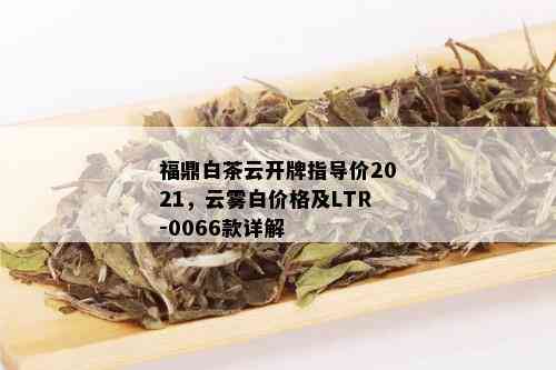 福鼎白茶云开牌指导价2021，云雾白价格及LTR-0066款详解