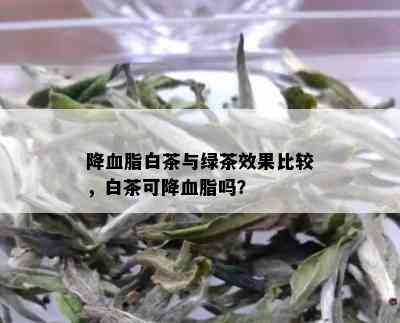 降血脂白茶与绿茶效果比较，白茶可降血脂吗？