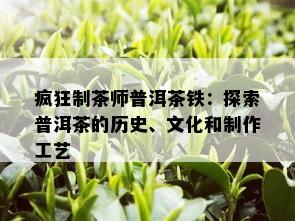 疯狂制茶师普洱茶铁：探索普洱茶的历史、文化和制作工艺