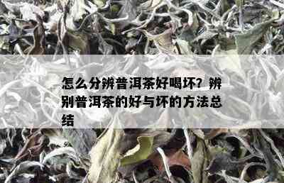 怎么分辨普洱茶好喝坏？辨别普洱茶的好与坏的方法总结