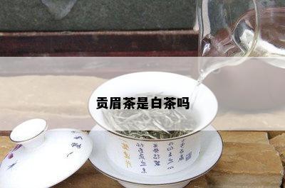 贡眉茶是白茶吗