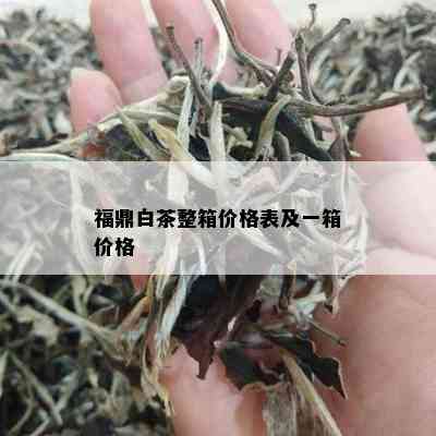 福鼎白茶整箱价格表及一箱价格