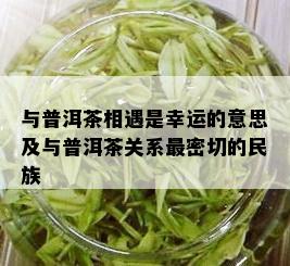 与普洱茶相遇是幸运的意思及与普洱茶关系最密切的民族