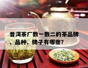 普洱茶厂数一数二的茶品牌、品种、牌子有哪些？