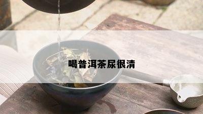 喝普洱茶尿很清