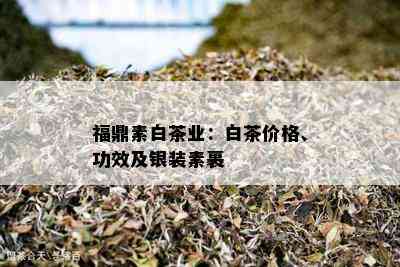 福鼎素白茶业：白茶价格、功效及银装素裹