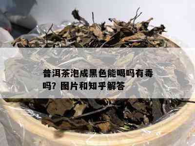 普洱茶泡成黑色能喝吗有吗？图片和知乎解答