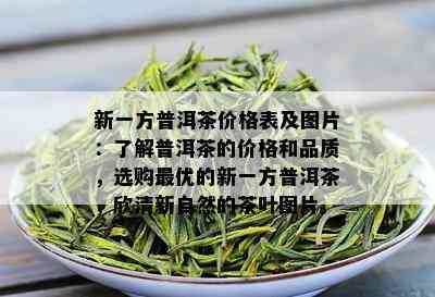 新一方普洱茶价格表及图片：了解普洱茶的价格和品质，选购更优的新一方普洱茶，欣清新自然的茶叶图片。