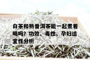 白茶和熟普洱茶能一起煮着喝吗？功效、性、孕妇适宜性分析