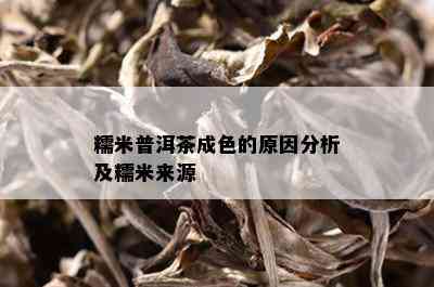 糯米普洱茶成色的原因分析及糯米来源