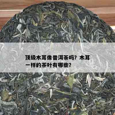 顶级木耳像普洱茶吗？木耳一样的茶叶有哪些？