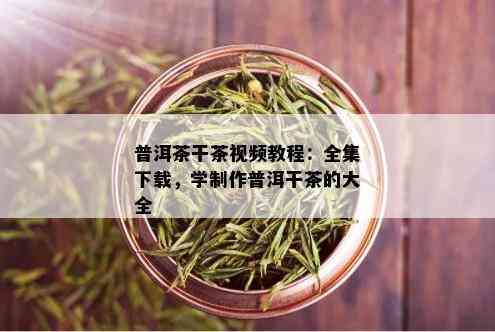 普洱茶干茶视频教程：全集下载，学制作普洱干茶的大全