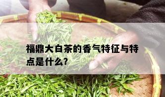 福鼎大白茶的香气特征与特点是什么？