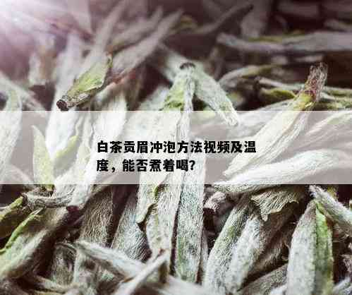 白茶贡眉冲泡方法视频及温度，能否煮着喝？