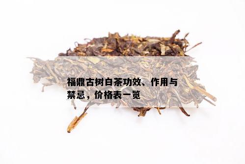 福鼎古树白茶功效、作用与禁忌，价格表一览