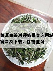 普洱白茶测评结果查询网站官网及下载，价格查询