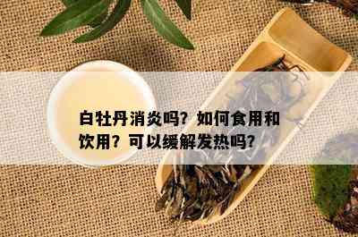 白牡丹消炎吗？如何食用和饮用？可以缓解发热吗？