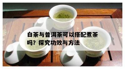 白茶与普洱茶可以搭配煮茶吗？探究功效与方法