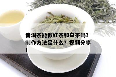 普洱茶能做红茶和白茶吗？制作方法是什么？视频分享！