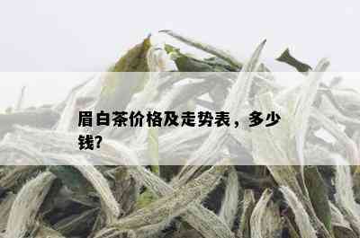 眉白茶价格及走势表，多少钱？