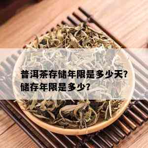 普洱茶存储年限是多少天？储存年限是多少？