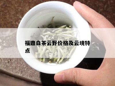 福鼎白茶云野价格及云境特点